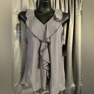 Sleeveless shimmery blouse